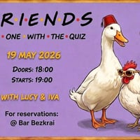 Плакат: QUIZ FRIENDS // 19 May