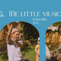 Плакат: The Little Music Lab с Бъни и Косьо