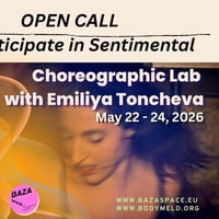 Плакат: Sentimental — 3-Day Dance Laboratory with Emiliya Toncheva