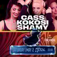 Плакат: CASS x KOKOSI x SHAMY - Бар Петък - 02.05.2026