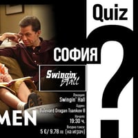 Плакат: Two and a Half Men тематичен Quiz | Swingin’ Hall София | 25 юни | 19:30 ч.
