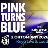 Плакат: PINK TURNS BLUE • Black Swan Tour 2026 • Sofia • Live & Loud Club