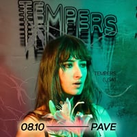 Плакат: TEMPERS (USA) live at PAVE