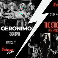 Плакат: THE STICKS / GERONIMO - SWINGIN HALL