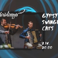 Плакат: GYPSY SWINGIN CATS 🐈‍⬛ Viola & Accordion Edition