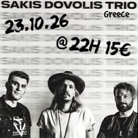 Плакат: SAKIS DOVOLIS TRIO @ Patches Blues Bar