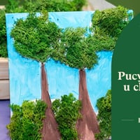 Плакат: Работилница за изработка на рисунка на пано с бои и скандинавски мъх