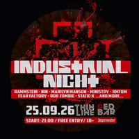 Плакат: INDUSTRIAL NIGHT @ Thin Red Line Bar - 25.09.2026