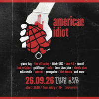 Плакат: AMERICAN IDIOT NIGHT @ Thin Red Line Bar - 26.09.2026