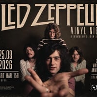 Плакат: LED ZEPPELIN VINYL NIGHT: REMEMBERING JOHN BONHAM | 3 years of Vinyl Night