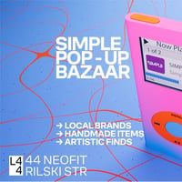Плакат: SIMPLE Pop-up Bazaar 22-23.08 @ L44 space