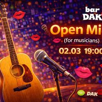 Плакат: Open Mic Night v.2🎶🎶🎶