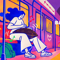 Плакат: Хандпан в метрото | Zendō Sounds на Денят на София | Влез в Релси 2.0