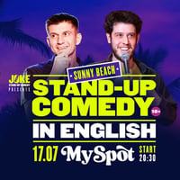 Плакат: SUNNY BEACH // Stand-up Comedy IN ENGLISH 17.07