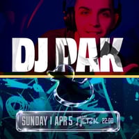 Плакат: DJ PAK - Бар Петък - 05.04.2026