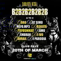 Плакат: B2B2B2B2B2B2B: GORO, BAT SIMO, CHEFO.MP3, DASKATA, STEFOSNIKAT, KAMO, GENBRAH, DJ IVO, GAVRAIL, ETC.