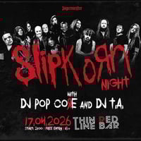 Плакат: SLIPKOЯN Night with DJ POP COЯE & DJ T.A. @ Thin Red Line Bar - 17.04.2026