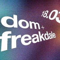 Плакат: DOM and FREAKDALE live @ FOMO The Club