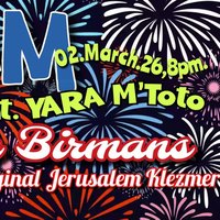 Плакат: PURIM Party with 'The Birmans' & Yara M'Toto