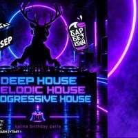 Плакат: HOUSE PARTY // deep house, melodic house, progressive house // 25 SEP