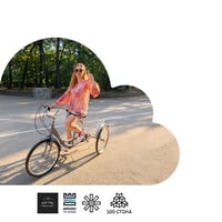 Плакат: Отново на колело! Карай смело с Мечталище и Bike Time на фестивала Реките на София.