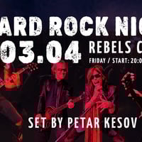 Плакат: HARD ROCK NIGHT AT REBELS CLUB  - SET BY PETAR KESOV