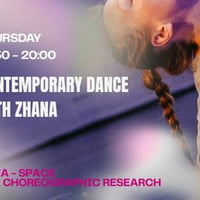 Плакат: Съвременен танц с Жана Пенчева в БАЗА/ Contemporary dance with Zhana Pencheva at BAZA