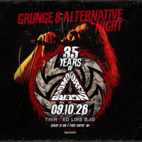 Плакат: 35 YEARS OF BADMOTORFINGER - Grunge & Alternative Rock Night @ Thin Red Line Bar - 09.10.2026