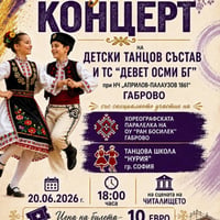 Плакат: Концерт на танцов състав Девет Осми БГ