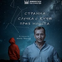 Плакат: "СТРАННА СЛУЧКА С КУЧЕ ПРЕЗ НОЩТА", Русе