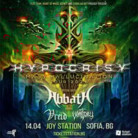 Плакат: HYPOCRISY с концерт в София на 14 април