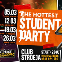 Плакат: The hottest student party