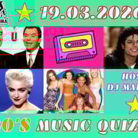 Плакат: Музикалeн Куиз 80-те и 90-те, част II-ра.
