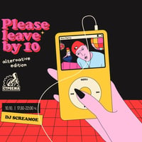 Плакат: Please leave by 10: Alternative