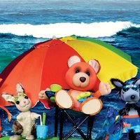 Плакат: Зайко на море (за деца над 3 г., първите три реда са само за деца)