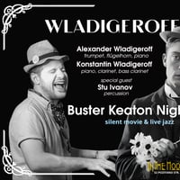 Плакат: 🎬 Buster Keaton Night Vol.2 – Silent Movie & Live Jazz with Wladigeroff Brothers