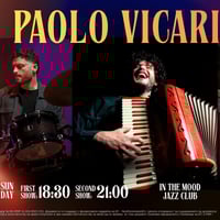 Плакат: 🇮🇹 PAOLO VICARI Trio - First Show 🥁
