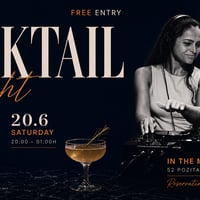 Плакат: Saturday Cocktail Night with DJ DESY 🍸🎧