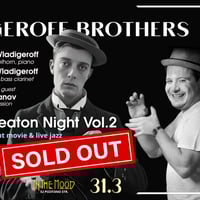 Плакат: 🎬 SOLD OUT! Buster Keaton Night Vol.2 – Silent Movie & Live Jazz with Wladigeroff Brothers