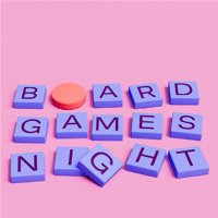 Плакат: Board games night