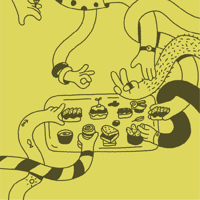 Плакат: SNACK PLATE PARTY