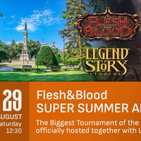 Плакат: Flesh and Blood SUPER SUMMER ARMORY; Biggest summer tournament 2026