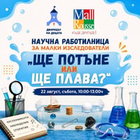 Плакат: Научна работилница за малки изследователи "Ще потъне или ще плава"