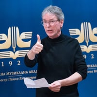 Плакат: Втори майсторски клас за интерпретация на немска художествена песен на проф. Щ. М. Ладеман (23–25.03.2026) и концерт (26.03)