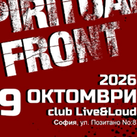 Плакат: SPIRITUAL FRONT live in Sofia