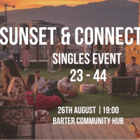 Плакат: Sunset & Connections: Singles Event