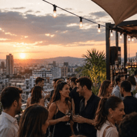 Плакат: Last Rooftop Date Night of the Summer 🌅