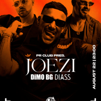 Плакат: PR Club pres. JOEZI, DiMO BG & DIASS – August 22