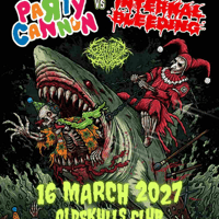 Плакат: INTERNAL BLEEDING (USA) x PARTY CANNON (UK)