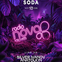 Плакат: SODA SUNDAYS x RADIO NOVA